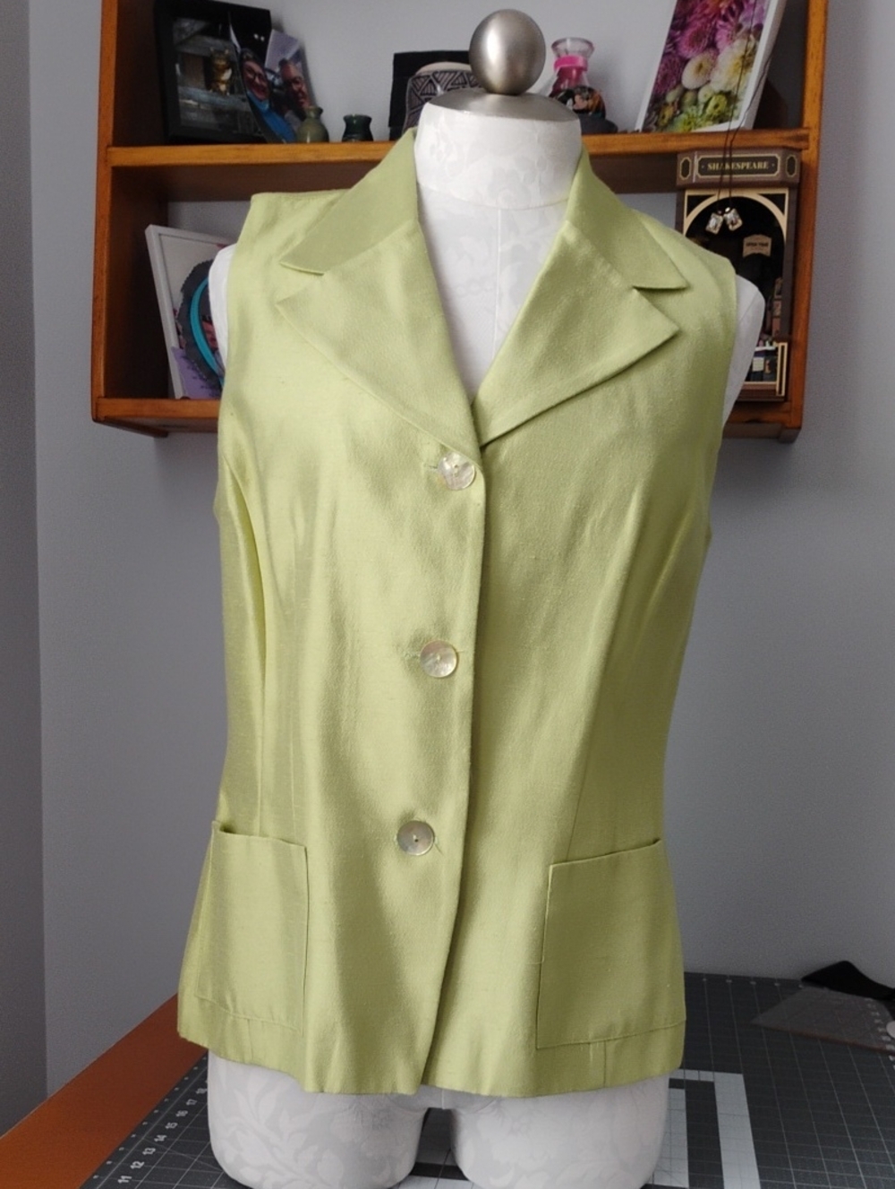 Lime Green DANI MAX vest With Pockets